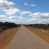 A single paved lane